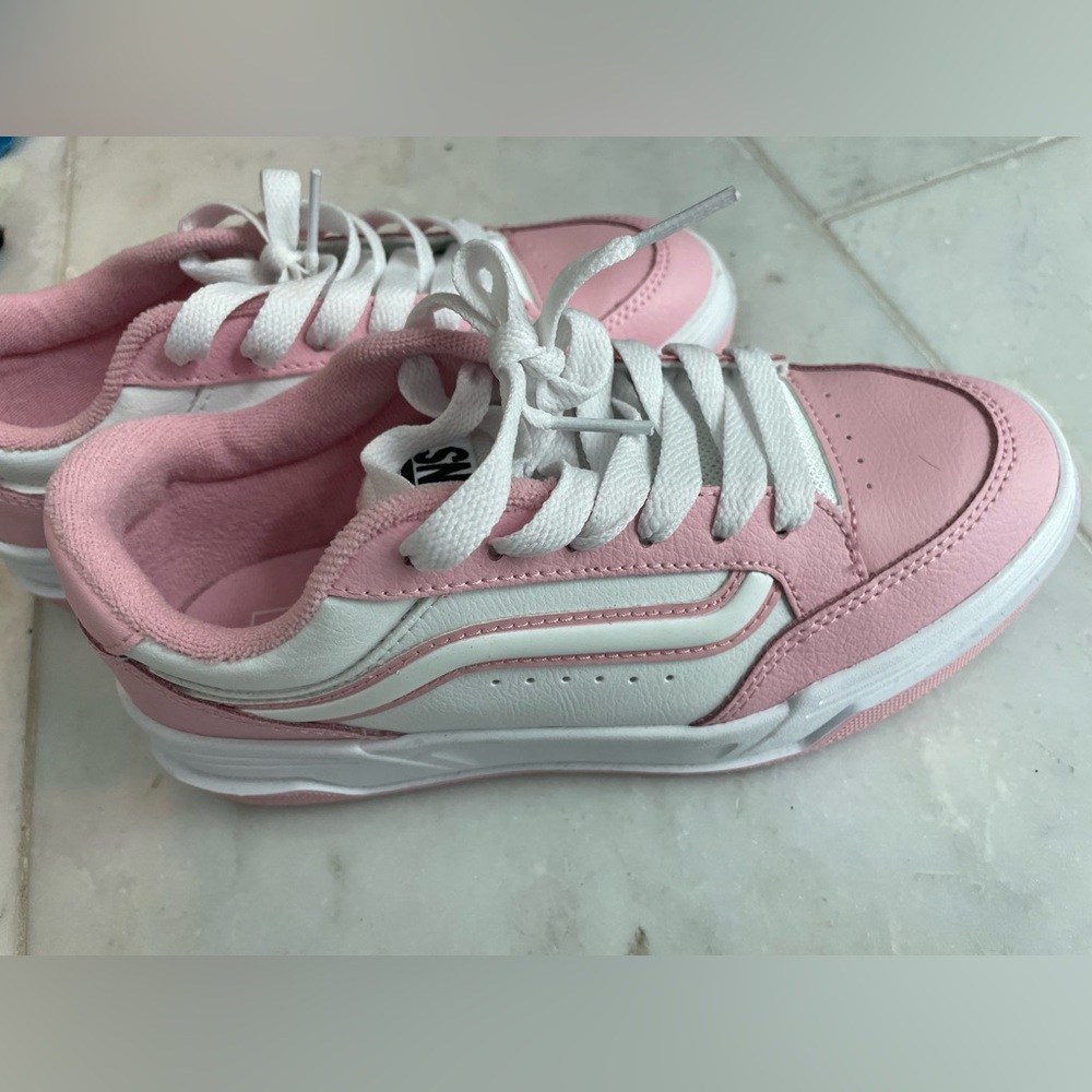 Vans Pink and White Kids Sneakers